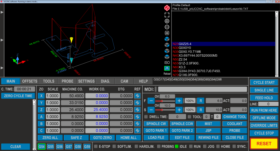 UCCNC Control Software